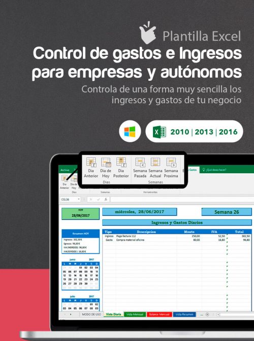 Plantilla control de gastos de autónomos