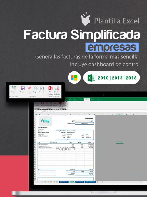 Plantilla factura simplificada