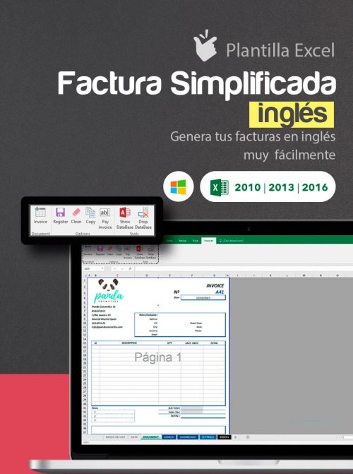 Factura simplificada en inglés