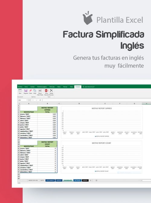 Plantilla facturas inglés