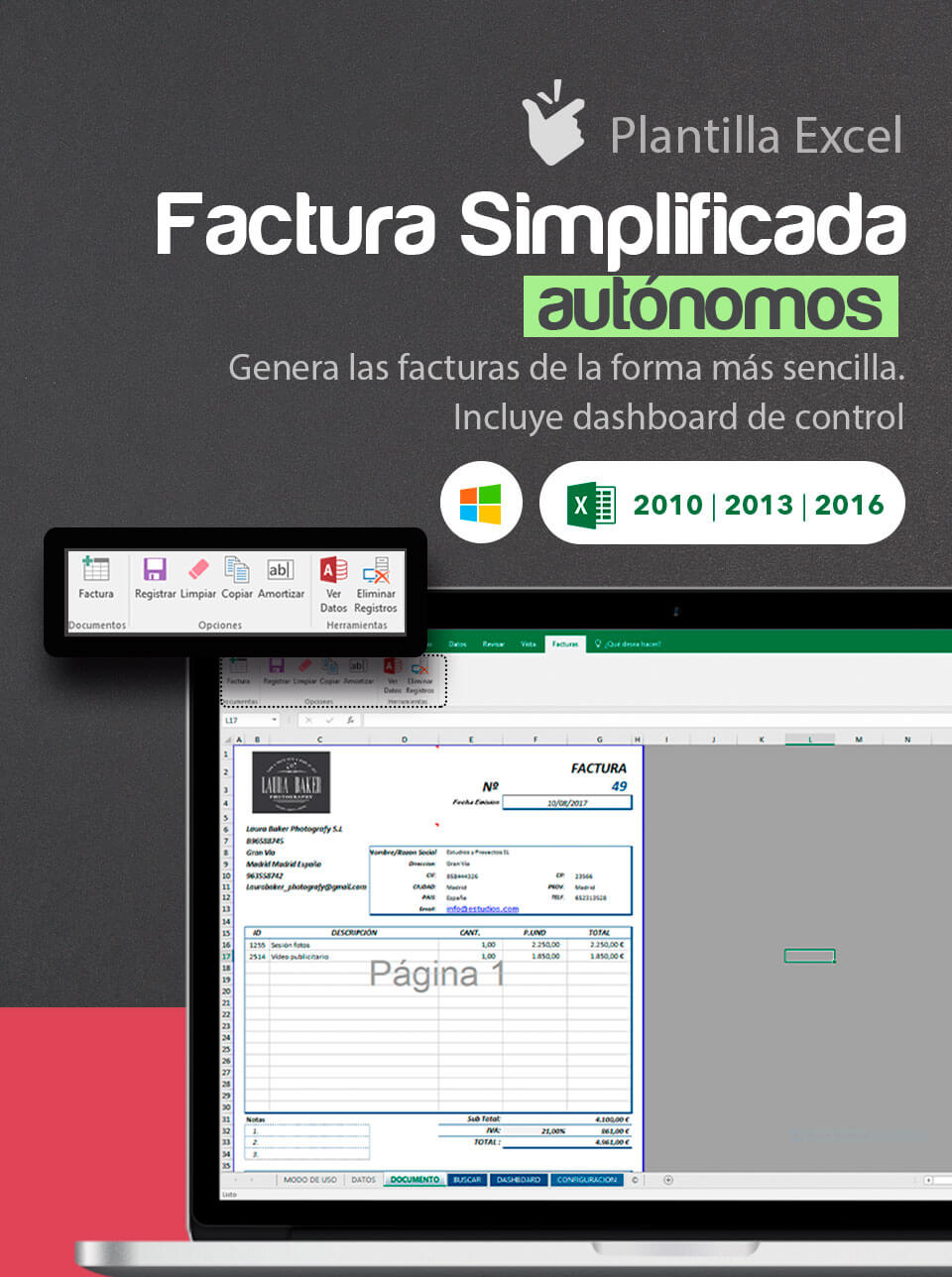 Factura simplificada autónomos