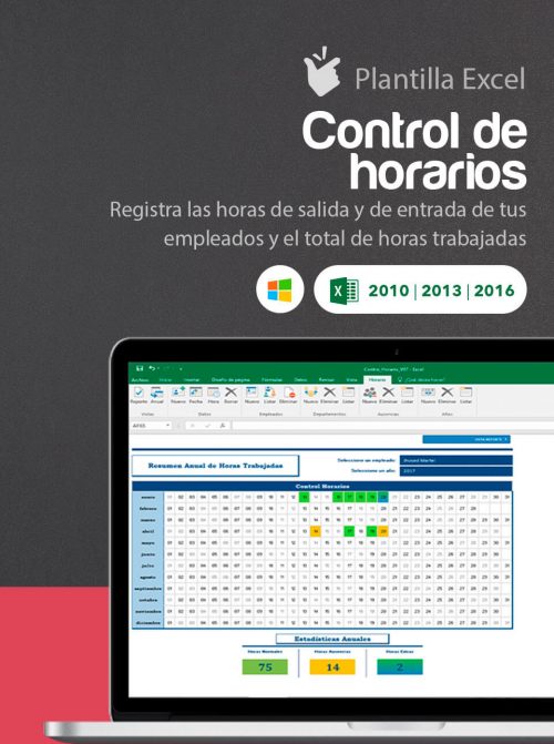 Plantilla Excel control de horas