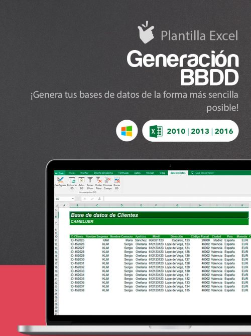 Excel base de datos