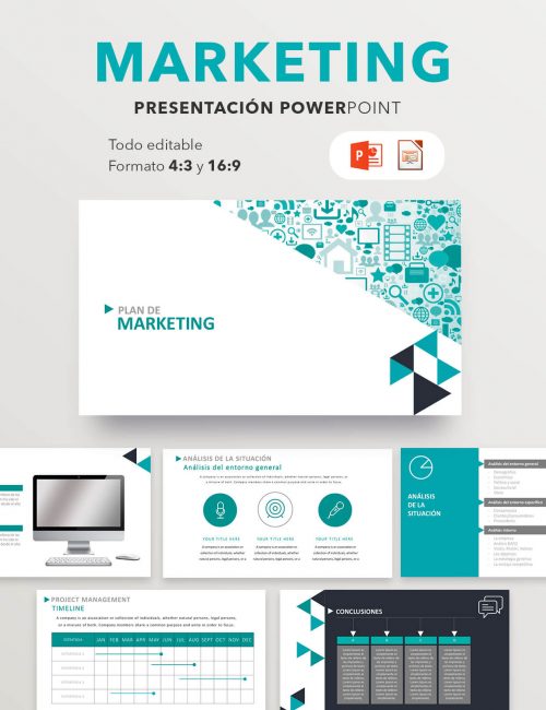 Plantilla Power Point marketing