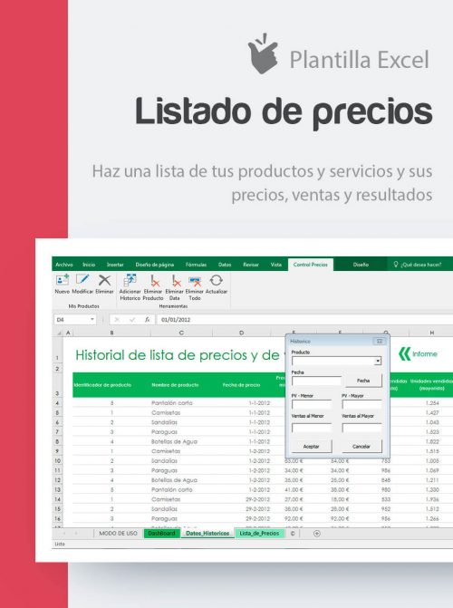 Listas de precios
