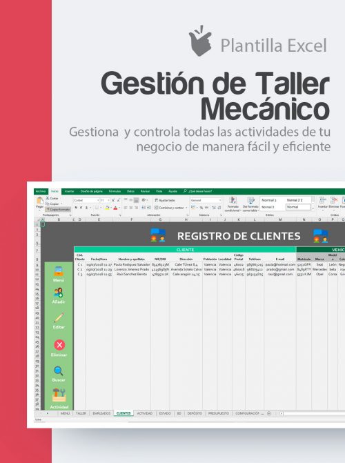 Control de vehículos del taller mecánico