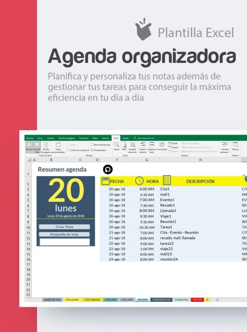Organiza el trabajo con agendas