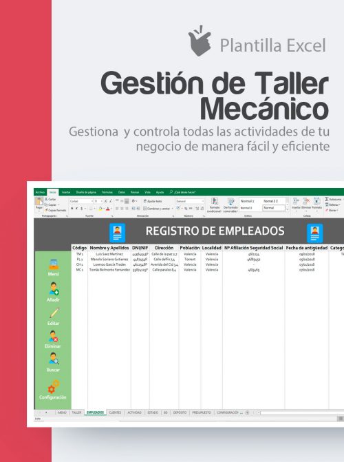 Control del taller de vehículos